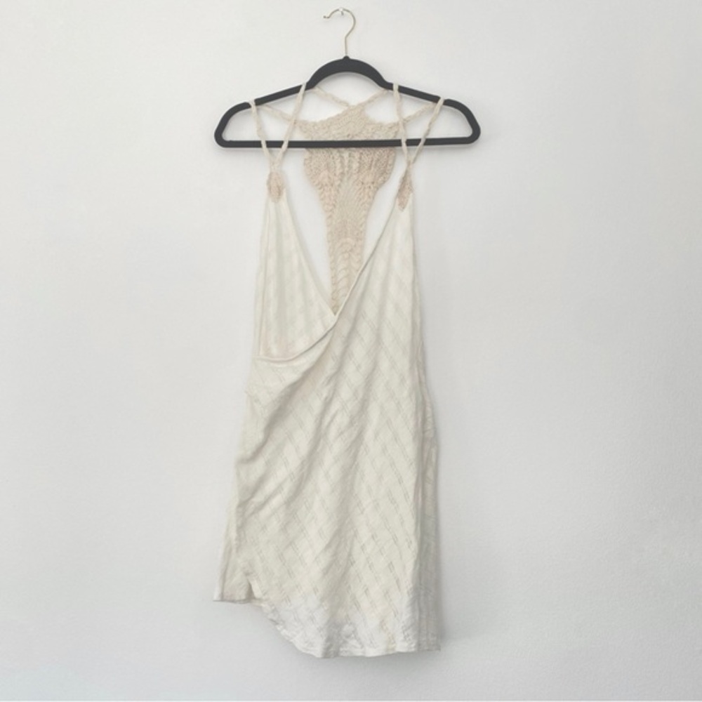 Free People Boho Cottage Core Crochet Top/Cover up size s